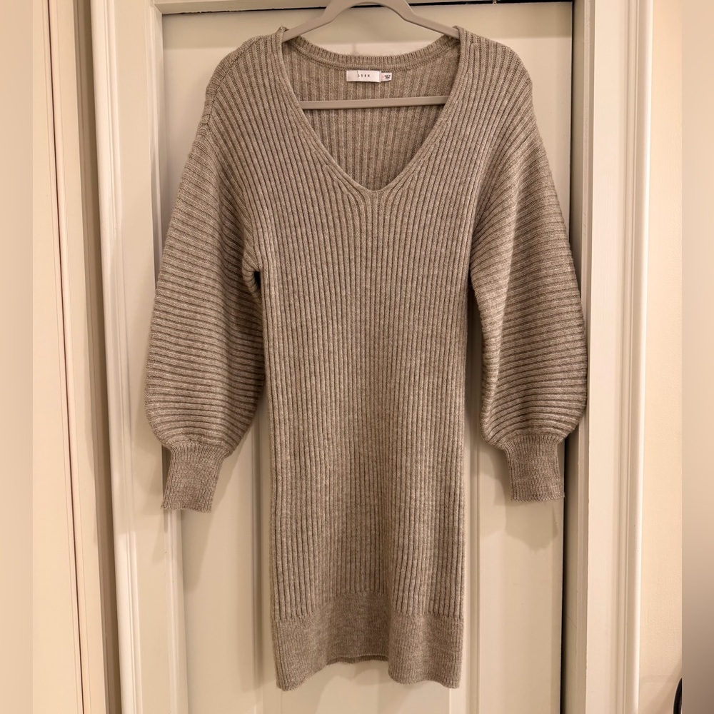 Lush Ballon Sleeve Sweater Dress